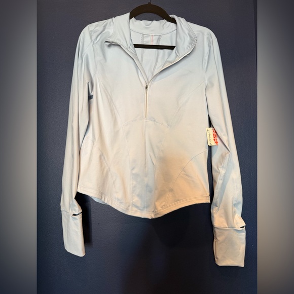 NWT FP Movement You’re A Peach Outdoor Layer Ice Grey Large - Picture 5 of 11